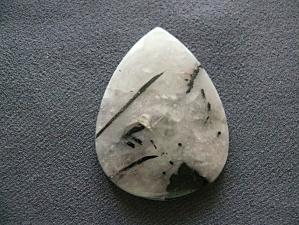 кварц с включением турмалина (шерл) 5х38х53